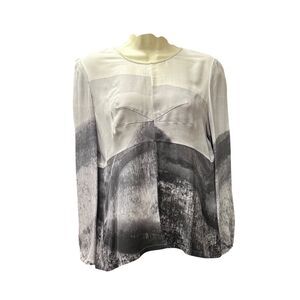 Rachel Comey Blouse in Grey Abstract NWT Size Small